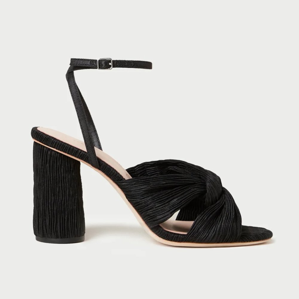 Reed Black Pleated Twist Heel